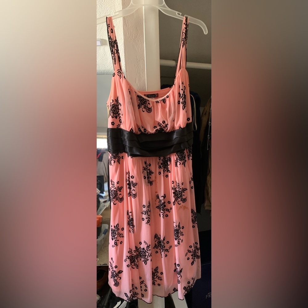 TRIXXI Peach & Black dress